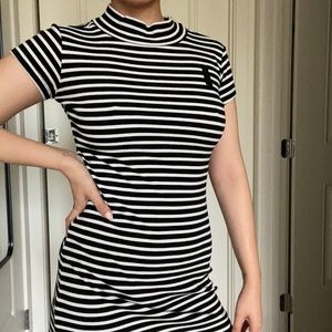 Mini stripe sporty dress